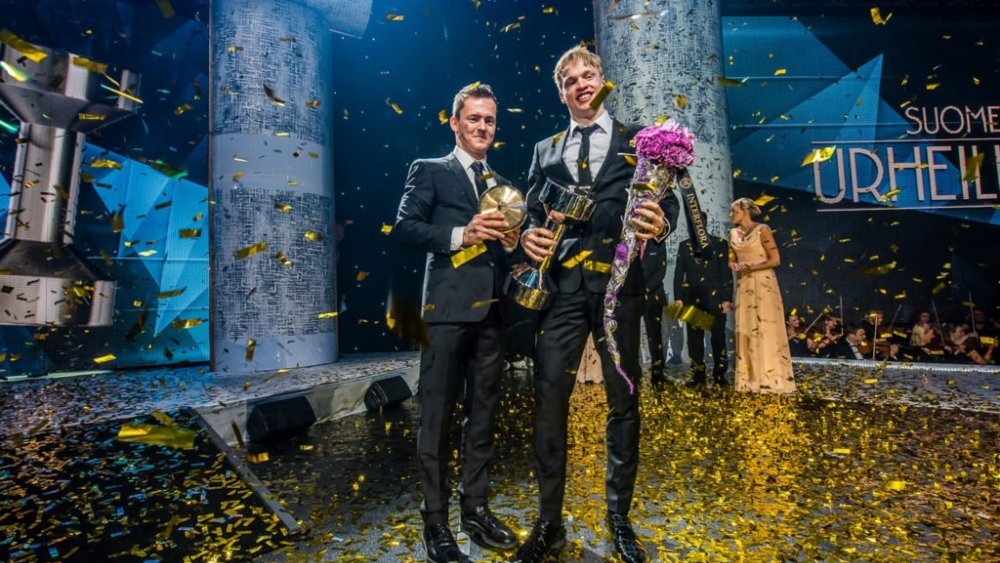 Iivo Niskanen & Sami Jauhojärvi - Urheilugaala UG2015 - Vuoden urheilija voittaja